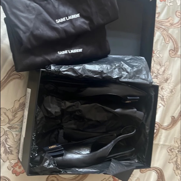 SOLD SOLD. Saint Laurent Slingback flats - Picture 6 of 7